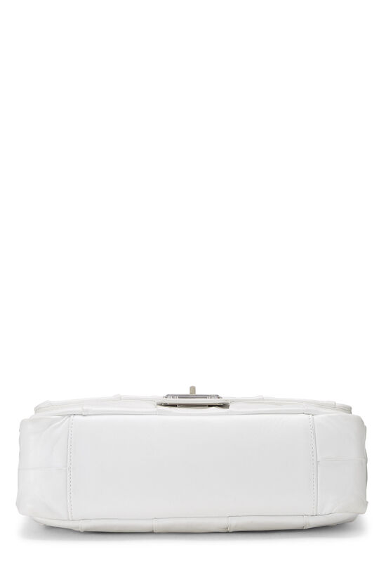 Chanel White Lambskin Igloo Flap Bag Jumbo Q6B4SC1IW4000 | WGACA