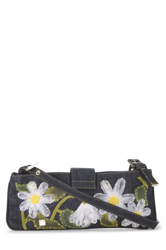 Navy Embroidered Shoulder Bag, , large image number 3