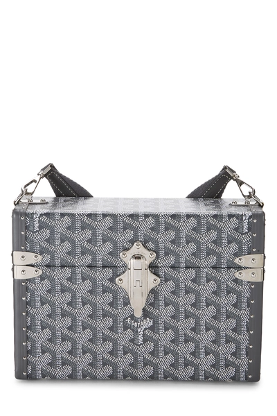 Goyard Grey Goyardine Canvas Cassette Trunk