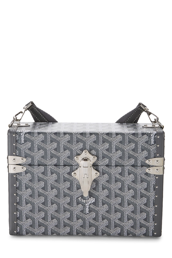 Grey Goyardine Canvas Cassette Trunk, , large image number 0