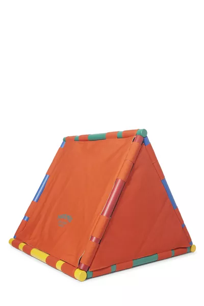 Orange Reversible Canvas Cavaletti Doghouse, , large