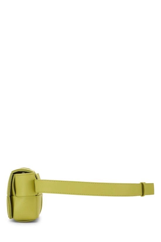 Green Maxi Intrecciato Cassette Belt Bag Mini, , large image number 2