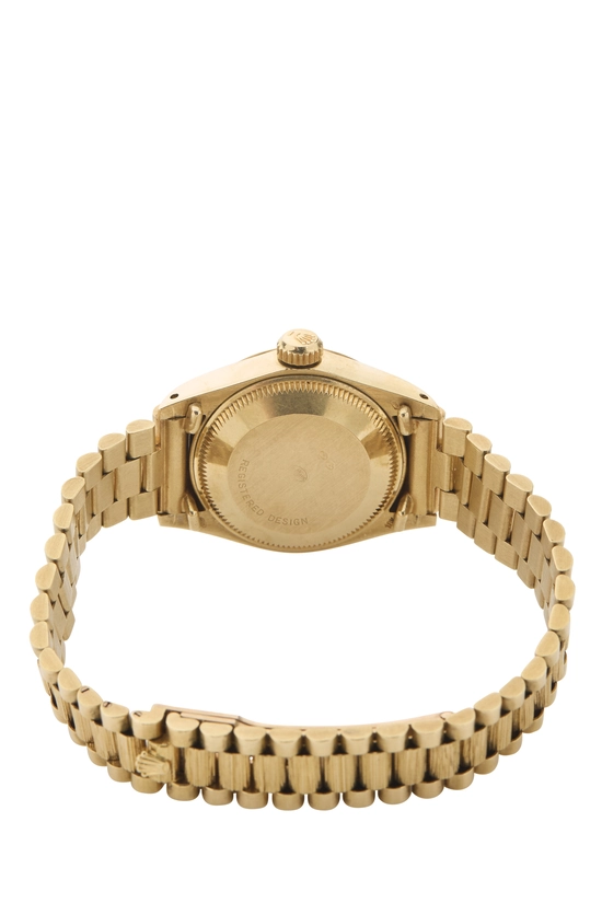 Gold Linen Dial Bark President 6927 26mm, , large image number 3
