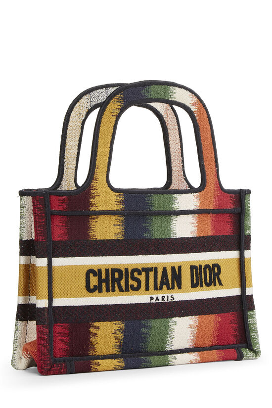 Christian Dior Book Tote Bag Great Britain Flag Embroidered Canvas