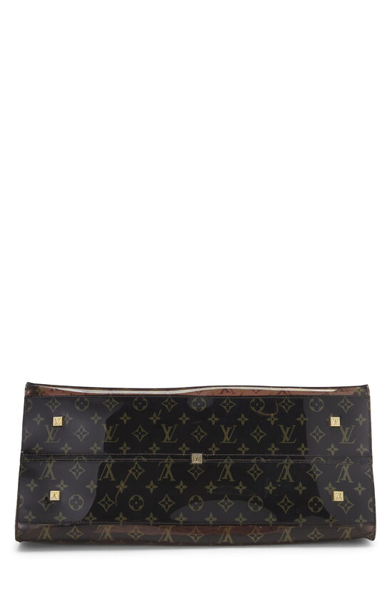 Brown Monogram Vinyl Ambre Cabas GM , , large image number 4