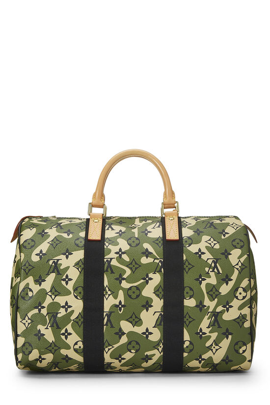 Louis+Vuitton+Speedy+Bandouliere+Monogramouflage+Duffle+35+Green+Monogram+Canvas  for sale online