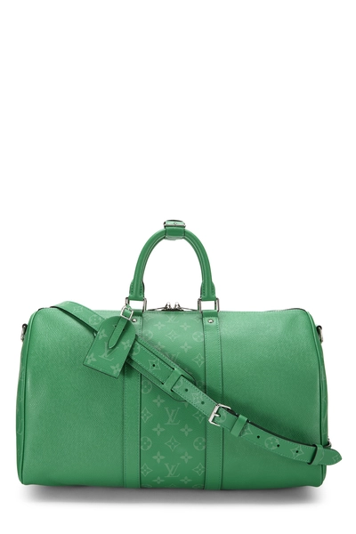 Louis Vuitton Green Taigarama Keepall Bandouliere 45 — photo 1