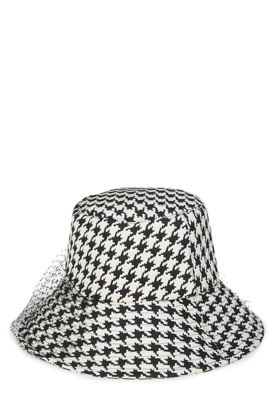 Black & White Houndstooth Bucket Hat, , large image number 1