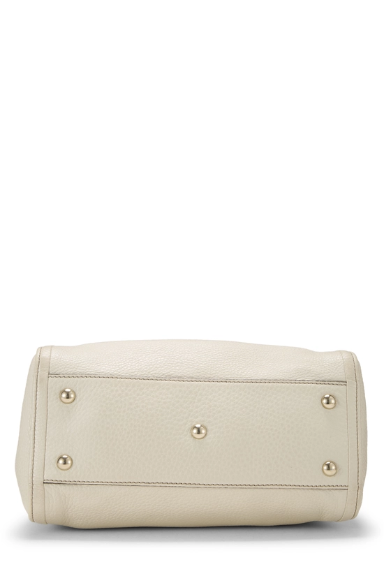 White Leather Soho Convertible Shoulder Bag Small, , large image number 4