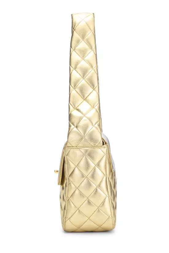 Gold Metallic Shoulder Bag, , large image number 2