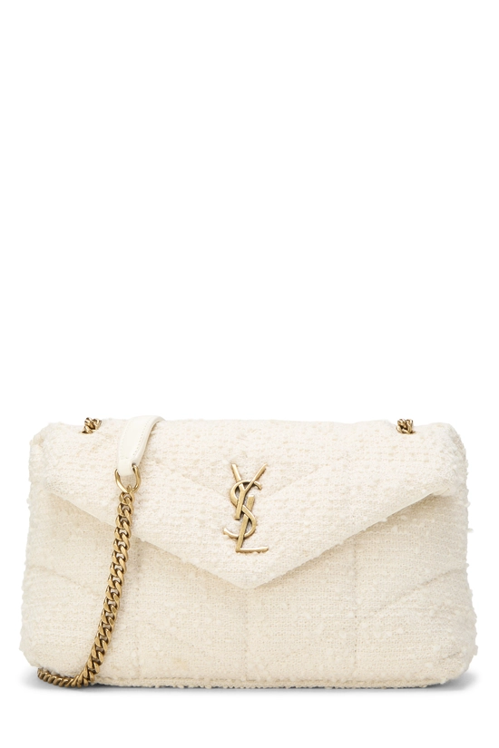 White Tweed Puffer Lou Lou Toy, , large image number 0