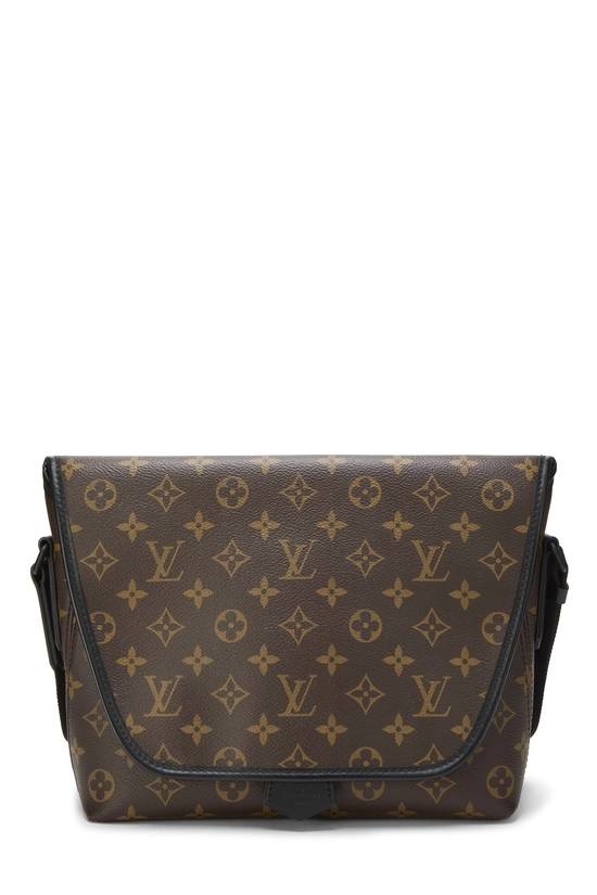 Brown Macassar Monogram Canvas Magnetic Flap Messenger, , large image number 0