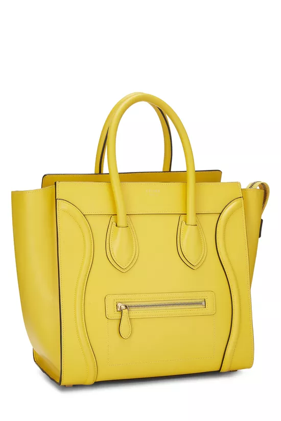 Yellow Smooth Calfskin Luggage Mini, , large image number 1