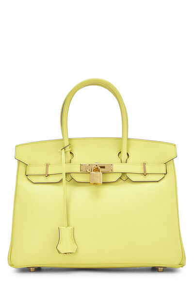 Lime Epsom Birkin 30