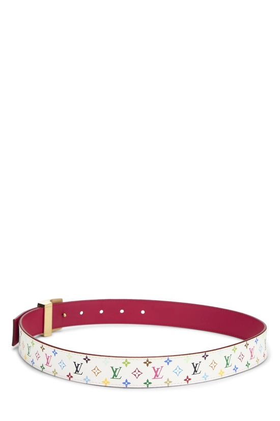 Takashi Murakami X Louis Vuitton White Monogram Multicolore Ceinture 75	, , large image number 2