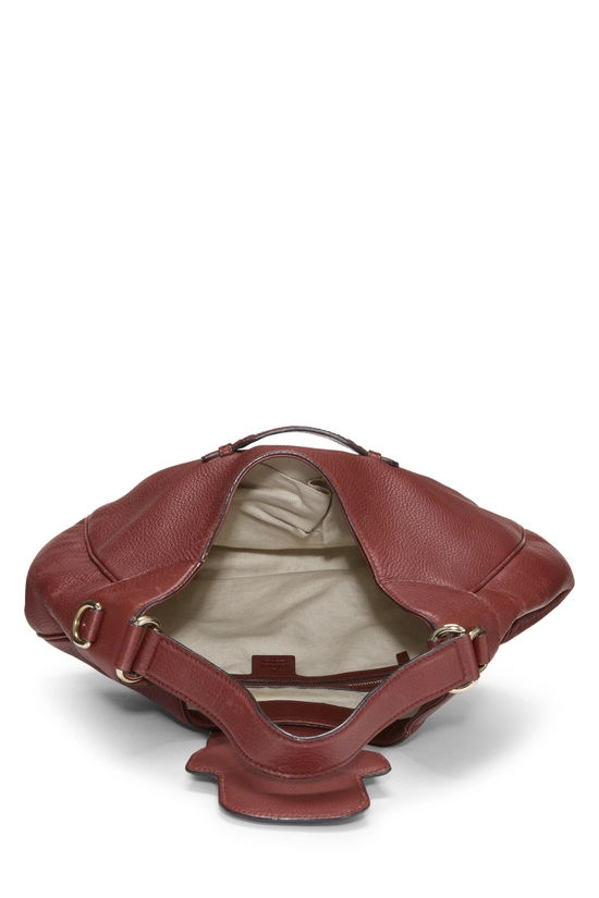 Brown Leather Dressage Horsebit Hobo, , large image number 5