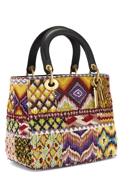 Multicolor Embellished Lady Dior Medium, , large