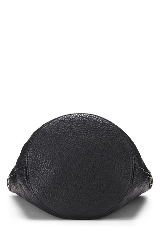 Black Leather Shoulder Bag, , large image number 4