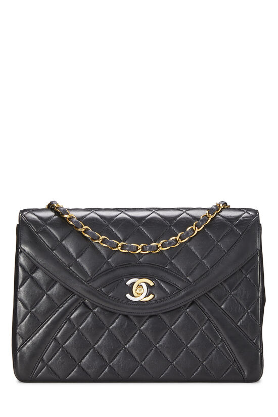 1990s Chanel Black Quilted Lambskin Leather With Gold Tone -  Sweden
