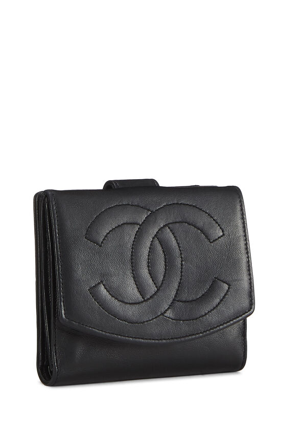 Black Lambskin Timeless 'CC' Compact Wallet, , large image number 2