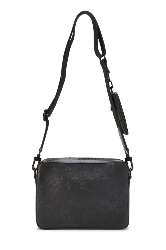 Black Monogram Shadow Discovery Duo Messenger, , large image number 3
