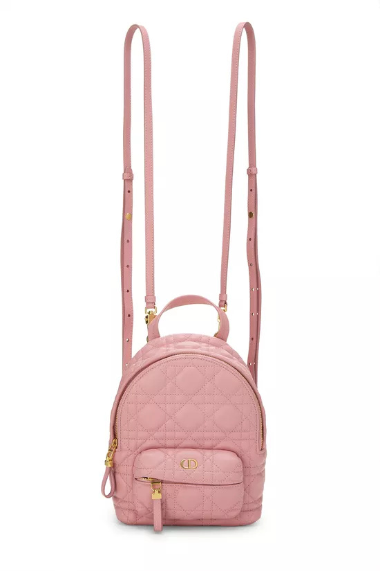 Pink Cannage Lambskin Backpack Mini, , large image number 0
