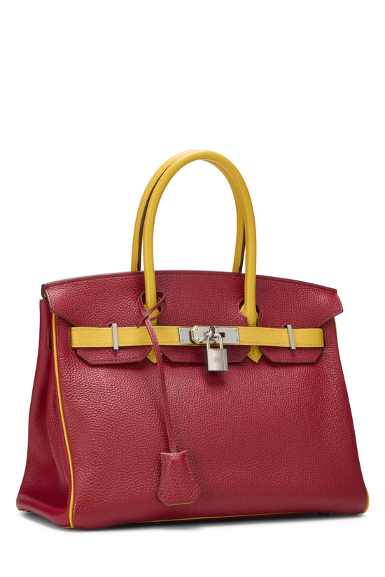 Rouge Grenat & Soleil Togo Horseshoe Birkin 30, , large image number 1