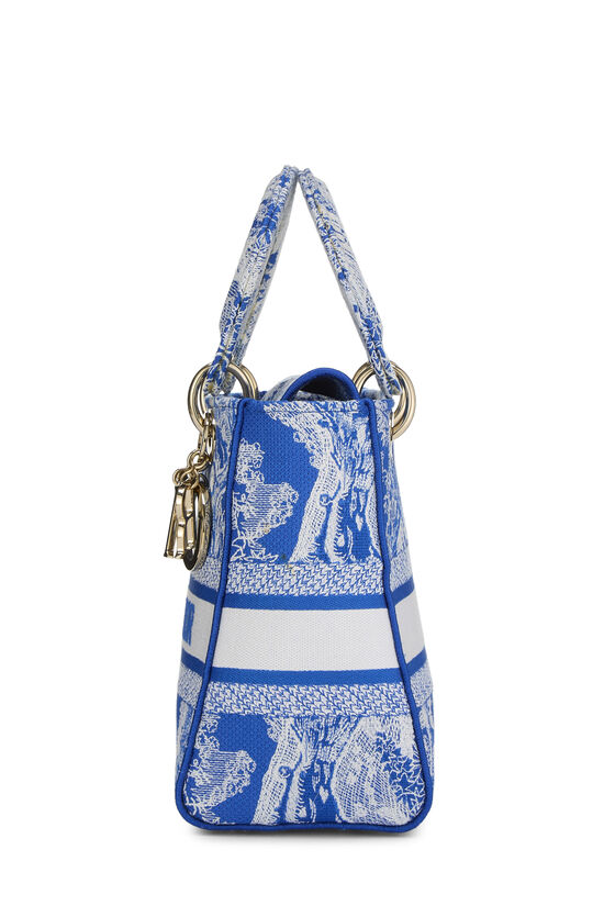 Blue Embroidered Canvas Lady D-Lite Medium, , large image number 2