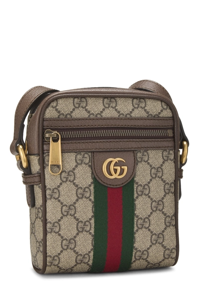 Brown GG Supreme Canvas Ophidia Messenger Mini, , large