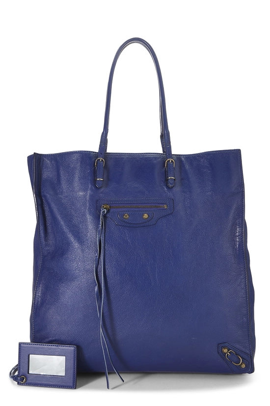 Blue Calfskin Papier A5 Tote, , large image number 0