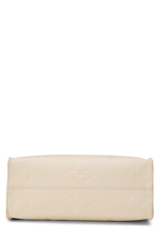 Cream Giant Monogram Empreinte On The Go PM, , large image number 4