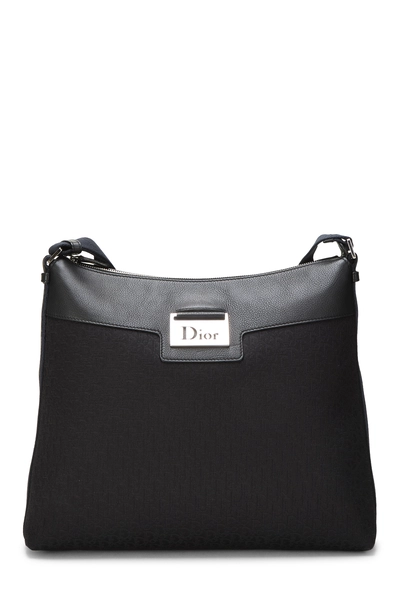 Christian Dior Black Trotter Canvas Street Chic Shoulder Bag — photo 1