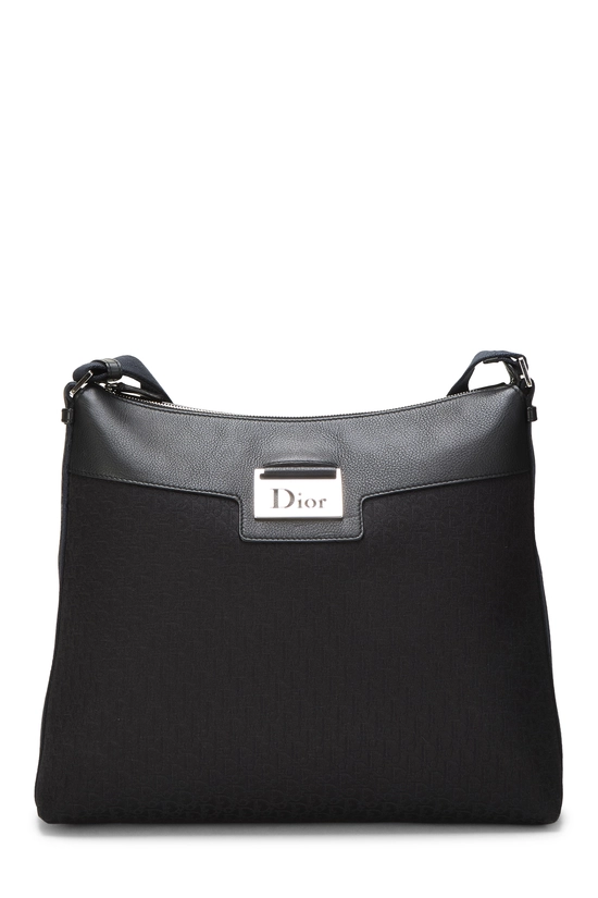 Black Trotter Canvas Street Chic Shoulder Bag, , large image number 0