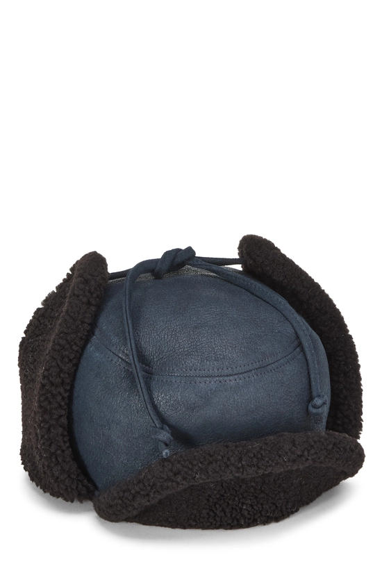 Navy Agneau Trapper Hat, , large image number 2