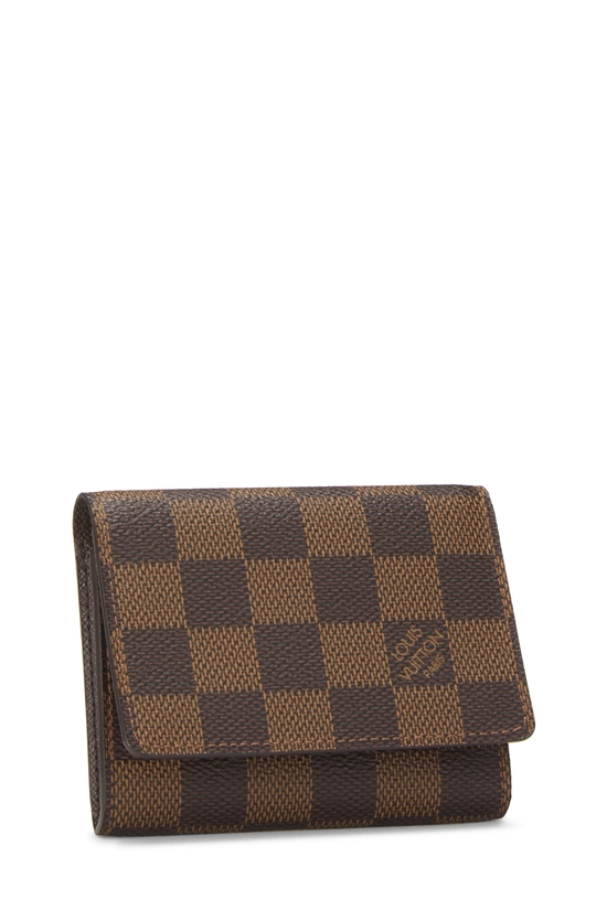 Damier Ebene Canvas Business Card Holder , , large image number 1