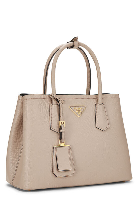 Beige Saffiano Double Bag Small, , large image number 1