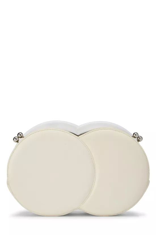 White Lambskin Brasserie Gabrielle Plate Clutch, , large image number 3