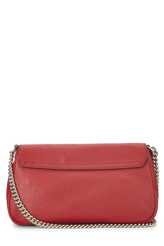Red Grained Leather Soho Chain Flap Crossbody, , large image number 3