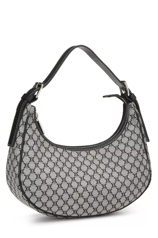 Black Triomphe Canvas Shoulder Bag, , large image number 1