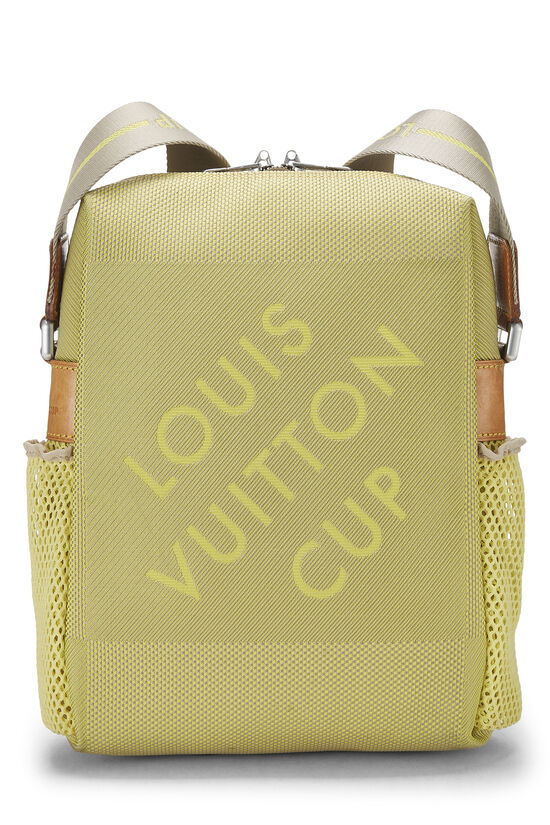 Limited Edition LV Cup Jaune Green Damier Geant Weatherly Crossbody, , large image number 0