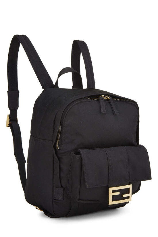 Black Nylon Backpack, , large image number 1