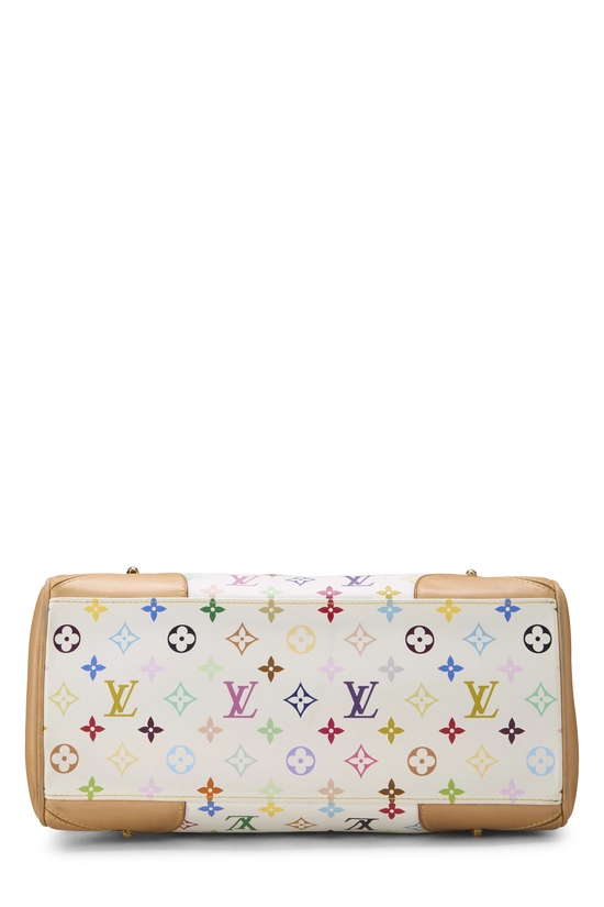 Takashi Murakami x Louis Vuitton White Monogram Multicolore Claudia, , large image number 4