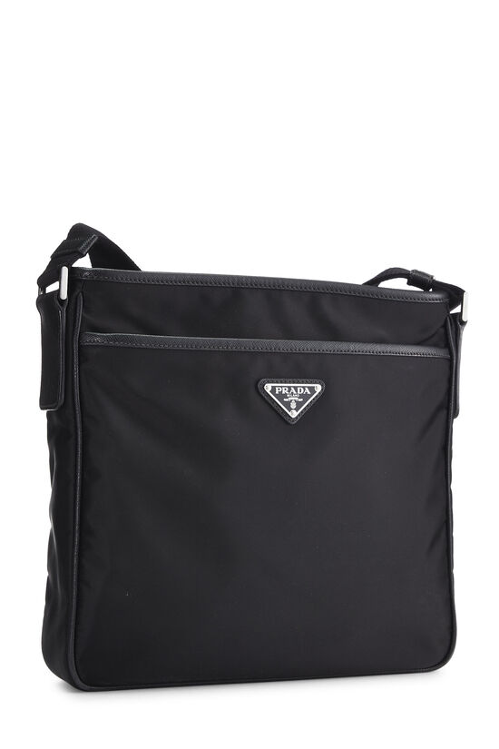 Prada Pouch Detail Messenger Bag - Black for Men