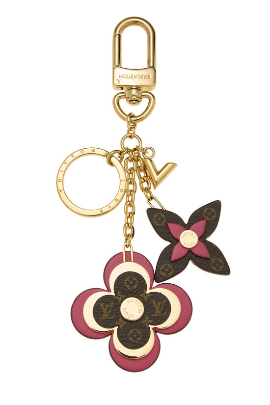 Gold & Multicolor Blooming Flowers Bag Charm, , large image number 0