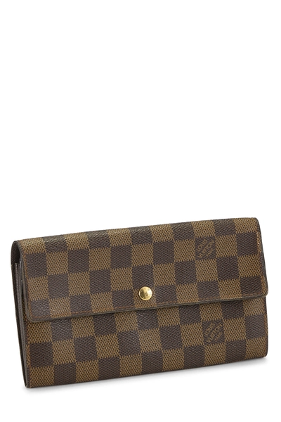 Damier Ebene Canvas Porte Monnaie Credit, , large