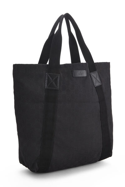 Black Original GG Canvas Flat Tote, , large
