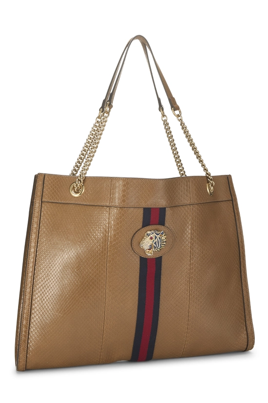 Brown Python Web Rajah Tote Large, , large image number 1