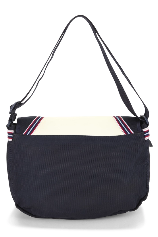 Navy Nylon Sportline Messenger Bag, , large image number 3
