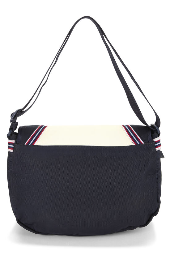 Navy Nylon Sportline Messenger Bag, , large image number 3