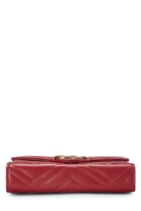 Red Leather GG Marmont Crossbody Small, , large image number 4